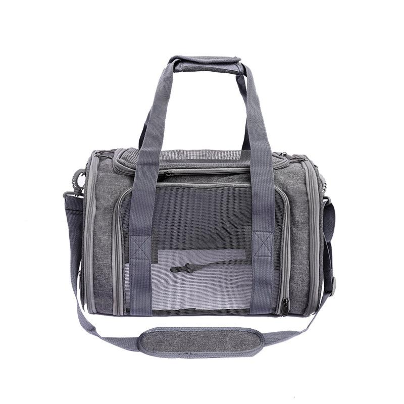 

Сумка для домашних животных, переносная сумка для улицы, складная дышащая сумка для кошек, большая вместимость, сумка для маленьких кошек, дорожная сумка для собак в машине S 40 * 25 * 25CM