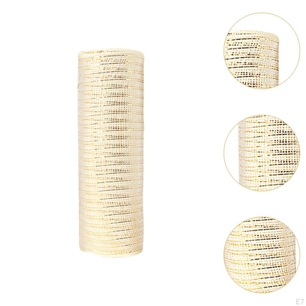 10 Yard Christmas Ribbon Mesh Roll for Crafting And Gift Wrapping