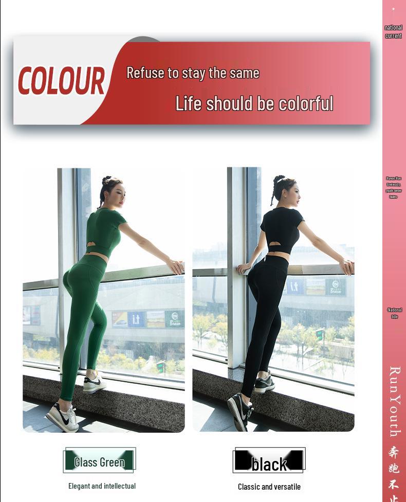 Women's High-End Summer Yoga & Running Activewear Set - Quick-Dry Tight Fit Sportswear