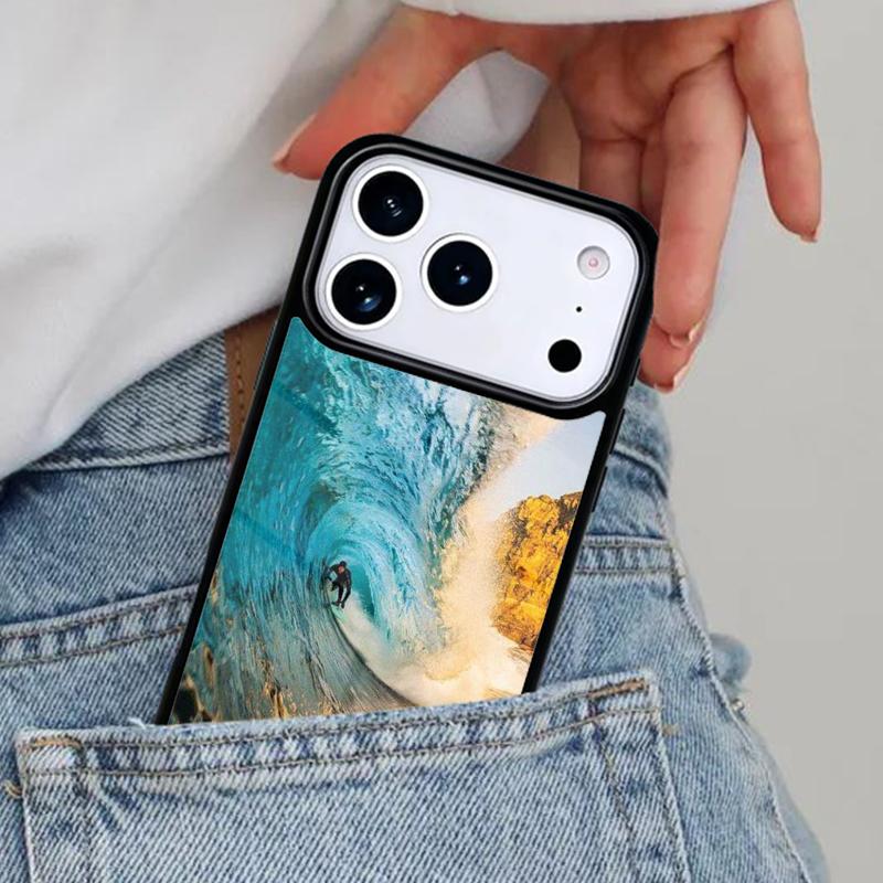 Surfing Wave Phone Case for iPhone 17ProMax 12 13 14 15 16e 17 Pro Max Plus Air Cover