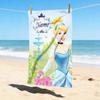 Custom Name Princess Garden Stylish Digital Printing Beach Towel Quick‑Drying Absorbent Blanket for Beach Pool Gym Travel
