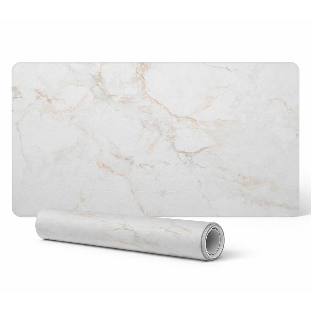 Vinyl Protective Mat for Workstation Marble Veins 100X50 Cm