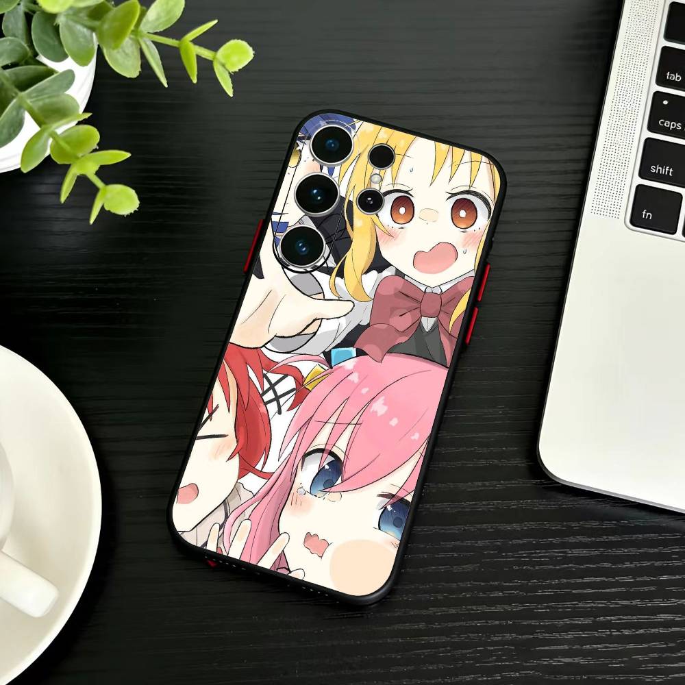 

B-Bocchi The Rock Phone Case For Samsung S26,S25,S24,S23,S22,S21,S20,Plus,Fe,Lite,Others Black Cover Samsung S21 s305G