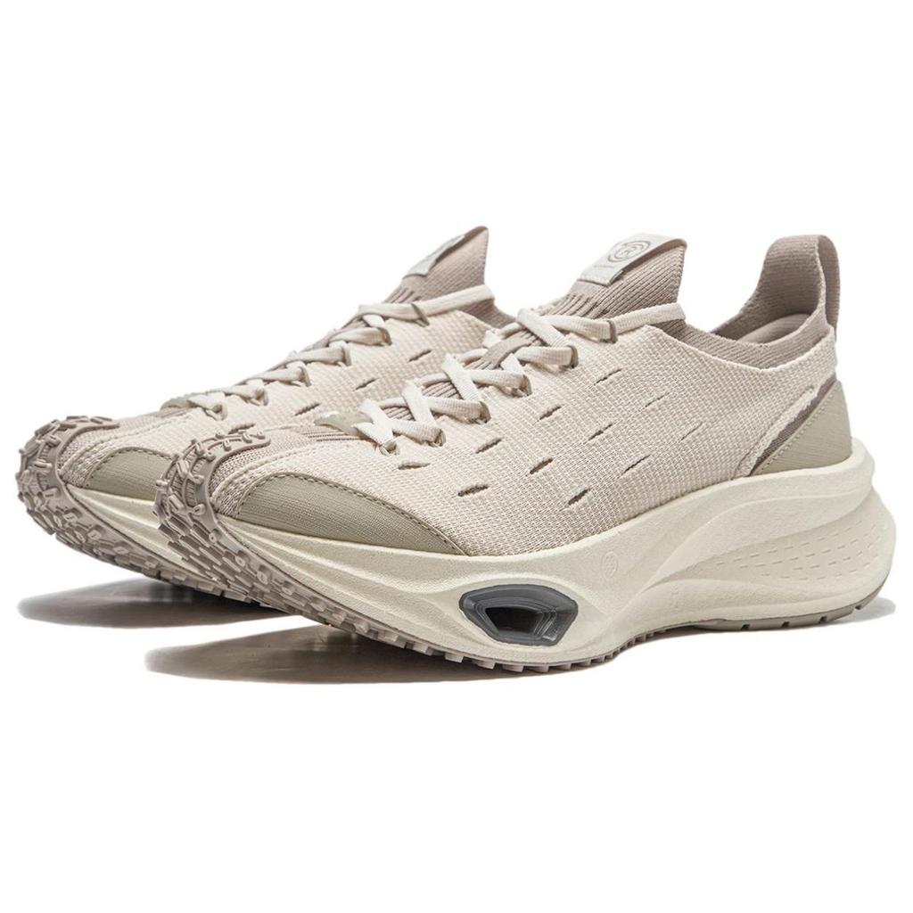 Li Ning Feidian CRC Shock Absorbing Wear Resistant Non Slip Low Top Trendy Casual Shoes Unisex Sneakers Gray AZGU001-4