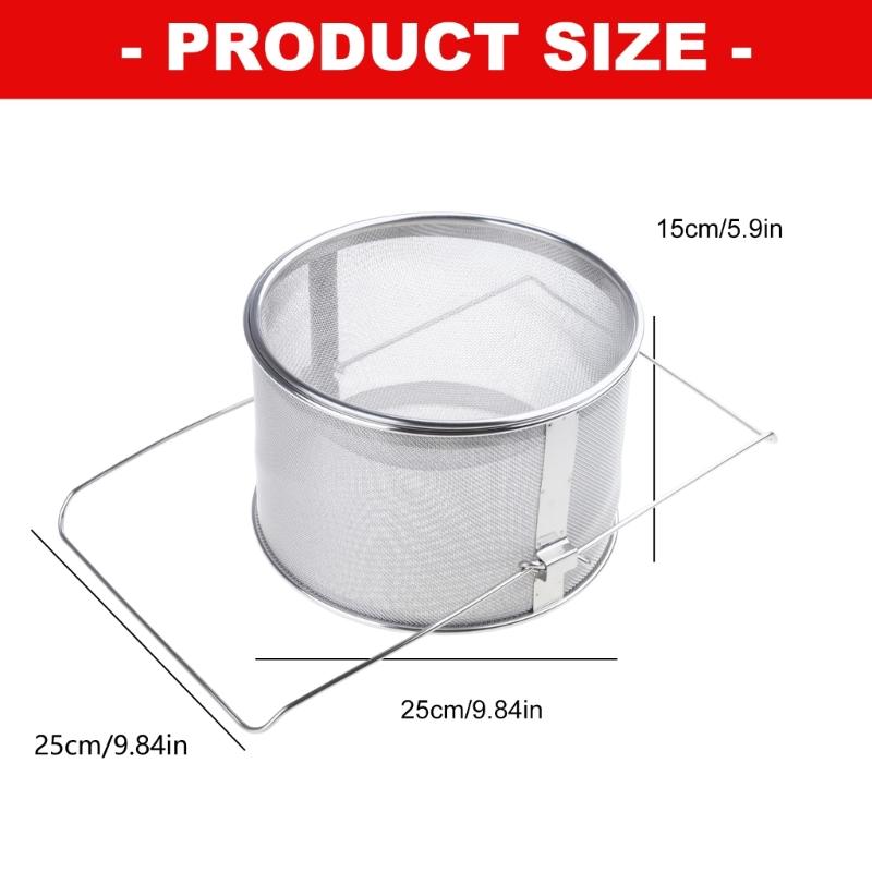 Double Layer Stainless Steel Honeys Filter Strainer Suitable For Efficient Bees Keeping Filtration Easy To Clean Design