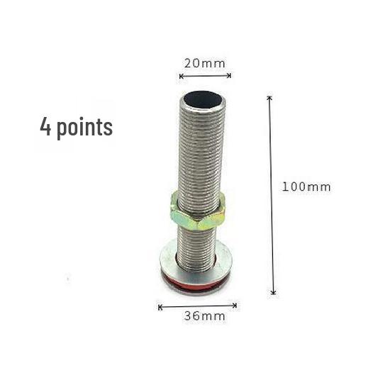 Stainless Steel 4-Point Thread Oil Drum Tank Connector