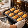 Rectangular 8-Cavity Bread Baking Pan for Rice Cakes, Home Baking