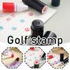1 Pz Timbro Marcatore per Palline da Golf Asciugatura Rapida Impressione Durevole Lunga Durata Vari Modelli Accessori da Golf in Plastica