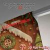 2D Flat Printing  JIT 2pcs   Curtains (Without Rod) Gingerbread Haven Popular Curtain Cloth Polyester Easy Install Curtains Home