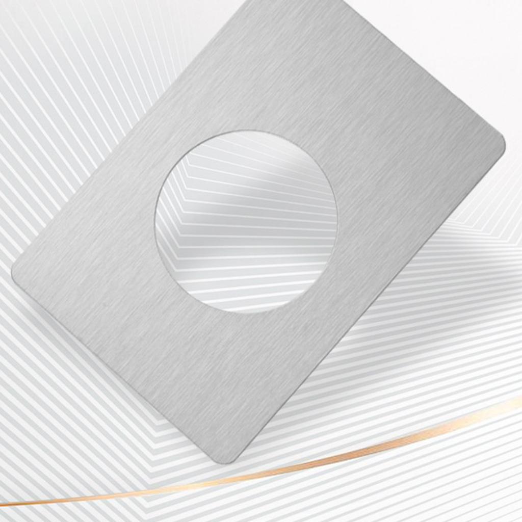 2Pcs Door Reinforcement Plate Door Handle Cover Filler Fixing Repair Backplate Square Scar Plates for Door Knob