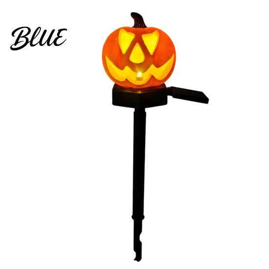 Solar Garden Lights Dusk To Dawn Halloween Pumpkin Light Ghost Pathway Yard Stake Long Lasting Lighting Lamp Waterproof Outdoor Decor Light