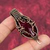 Faceted Kashmir Ruby Pendant Copper Wire Wrapped Jewelry Handmade Gemstone Pendant Unique Pendant Copper Wire Wrap Pendant Gifts For Mother