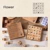 25Pcs/Set Wood Rubber Stamps Botanical Butterflies Decorative Wooden Stamps Clouds Stamps for Diaries Journals Scrapbooks Cards DIY Crafts
