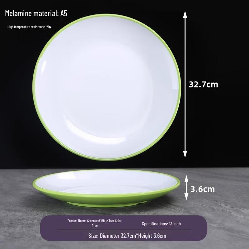 Commercial Round Melamine Dinner Plate