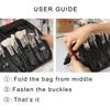 14/29 Holes Women Foldable Makeup Brush Bag Organizer Female Travel Cosmetic Toiletry Case Beauty Tools Wash Accessories Pouch