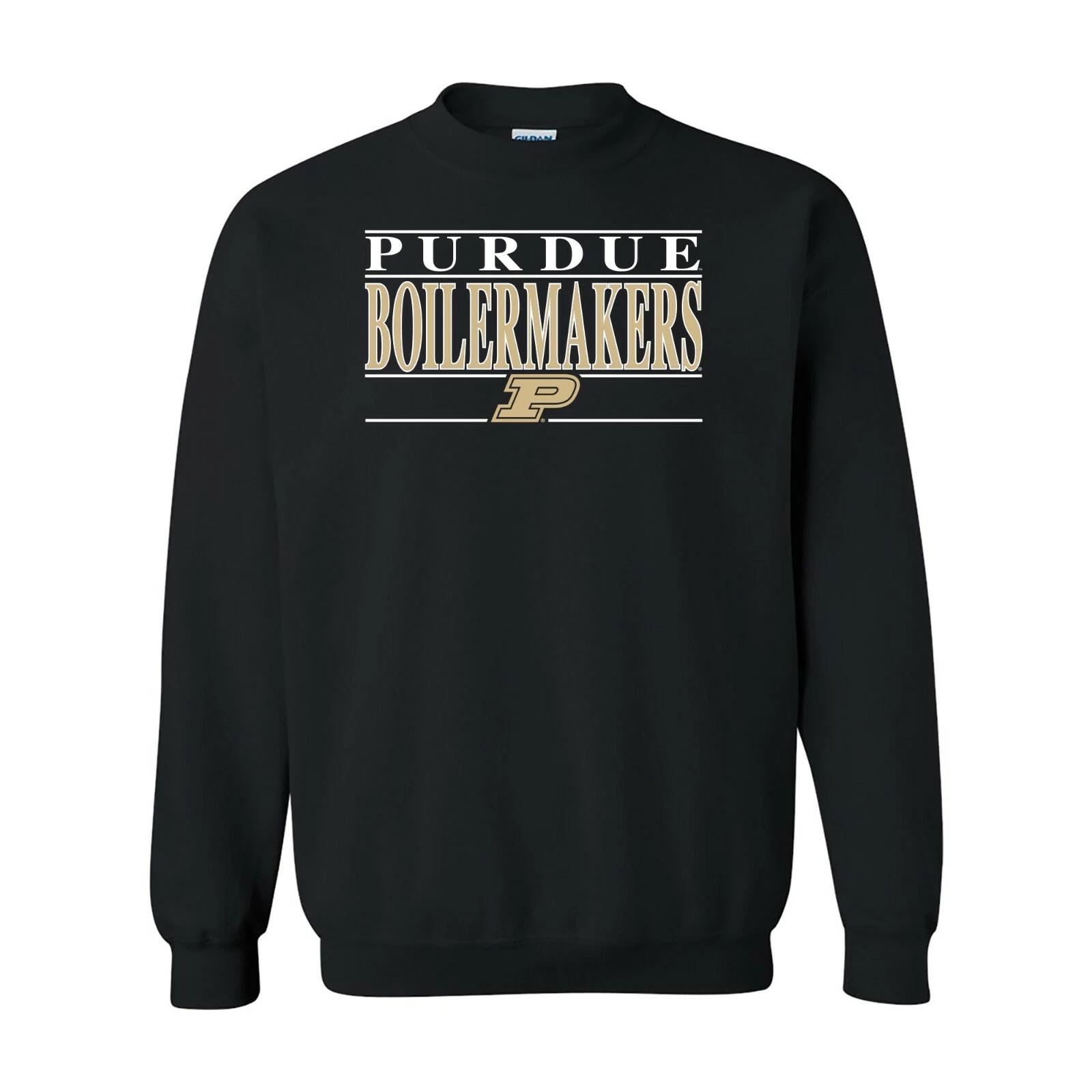 Purdue Boilermakers Headline Crewneck - Black S