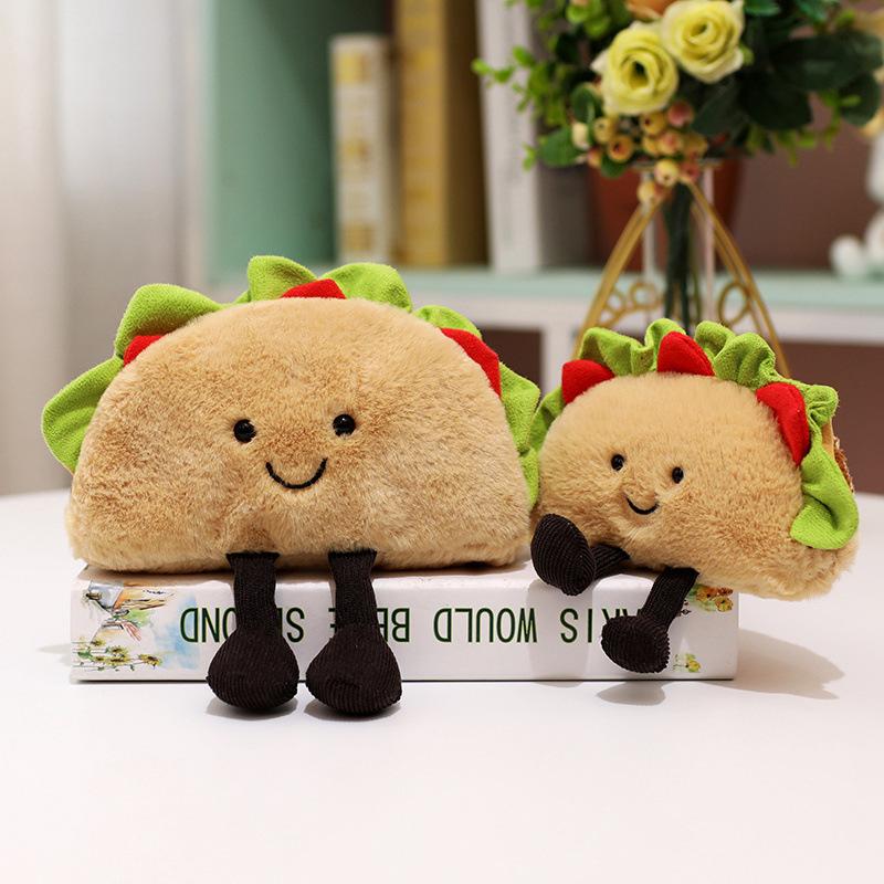 Creative Cute Food Small Burger Doll Plush Toy Girl Bag Keychain Small Pendant Pendant Rag Doll