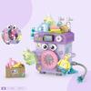 Small Construction Block Toaster Tv Set Household Appliance Model Assembled Brick Diy Fun Game Toy Gift Suitable For Home Decoration