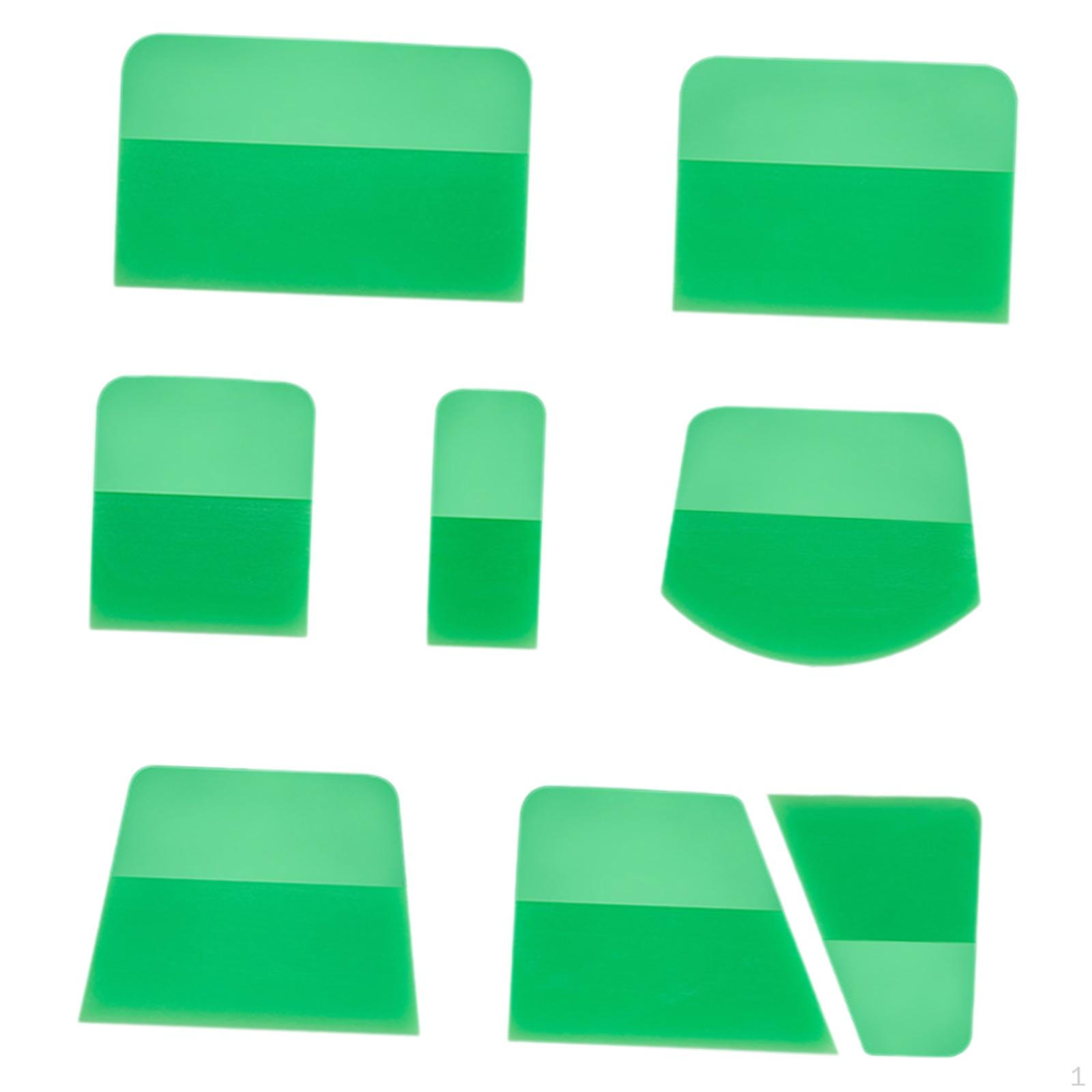 

8 PPF TPU Ракелей для Автомобильной Пленки, Практичные Инструменты для Тонирования Виниловой Пленкой Окна Защита И Бумага зелёный