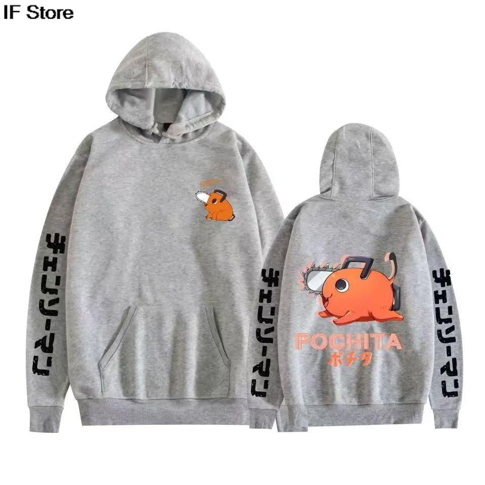 Chainsaw Man Hoodie y2k Winter Herren Sportbekleidung Harajuku Hoodie 2D Gedruckt Lockerer Mode-Hoodie