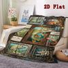 Pike Fish Collection 2D Flat Pattern Flannel Blanket, High quality All Seasons, Home Decor, Warmth and Comfort, Perfect for Christmas Gifts.