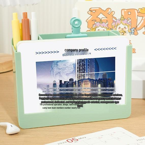 2026 Year of the Horse Desk Calendar with Custom Logo Pen Holder – Creative Two-in-One Office Ornament