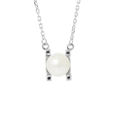 Necklace - - 2C - AAA+ Cultured Pearl - 7-8 Mm - 925 Silver - Women
