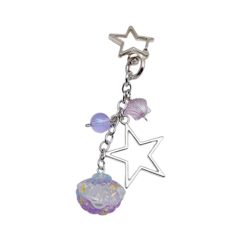 Star Heart Bowknot Pendant Phone Charm Hangings Rope Sweet Phone Chain Strap Bag Decoration Lanyard Keychain Accessory