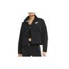 Sport Collar Short Woven Jacket Women Jackets Black CZ9346-010