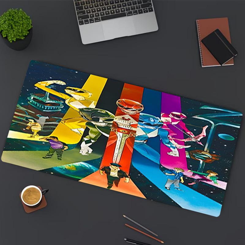Mighty Morphin Power Rangers Print Mouse Pad, for Keyboard Pad Laptop PC Mat for Office Home Use, Desk Decor, Perfect Birthday Gift for Gamers