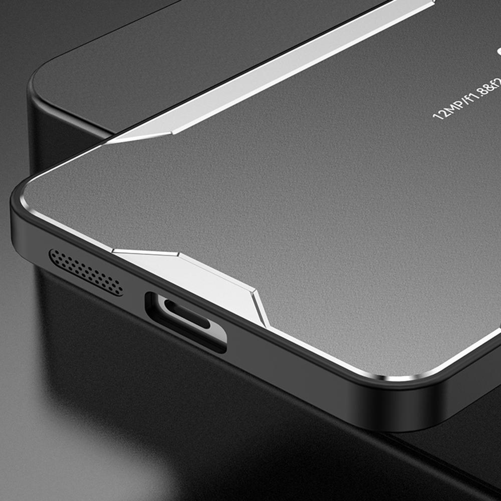 Etui na telefon iPhone 16 ze stopu aluminium, TPU, PC, tylna okładka