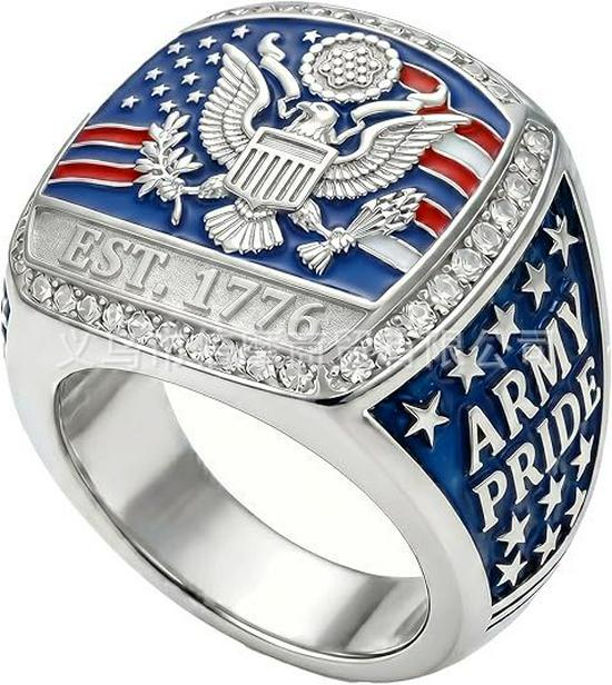 Patriotic American Champion Ring