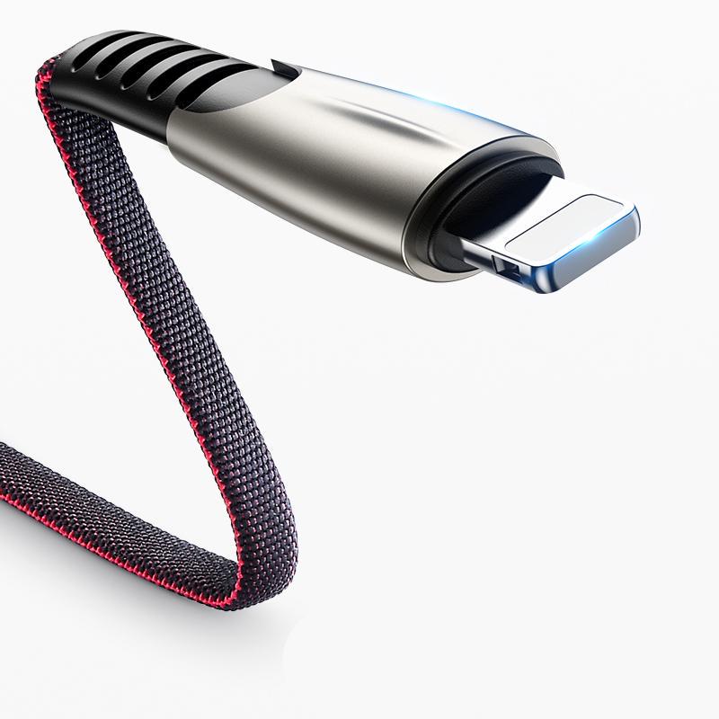 Cable de carga rápida de aleación de aluminio 6A, Cable de carga de 1m/2m aplicable a Android, Apple, tipo c, iPhone, ipad, OPPO, oneplus, Samsung