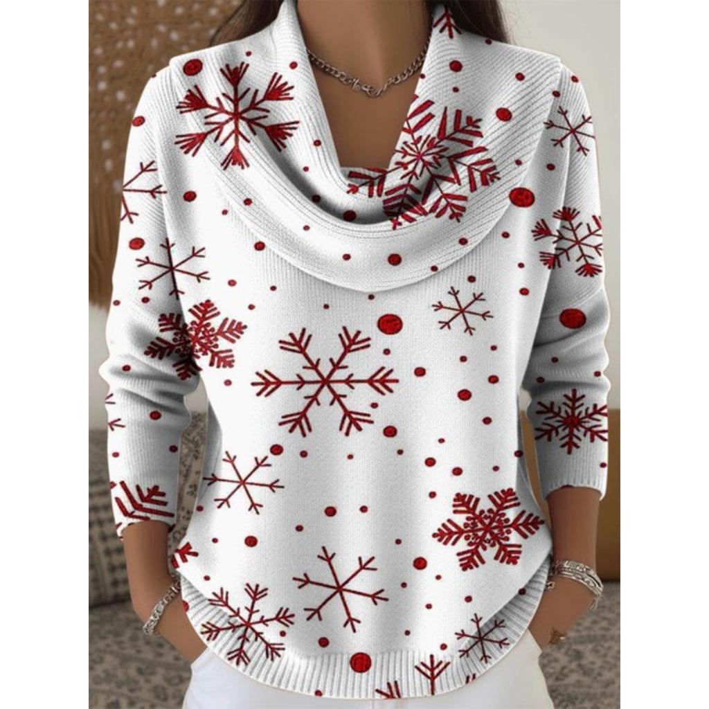 Damen Pullover Herbst Winter Mode Lässig Europäischer Amerikanischer Stil Warm Gemütlich Strick Oberteil