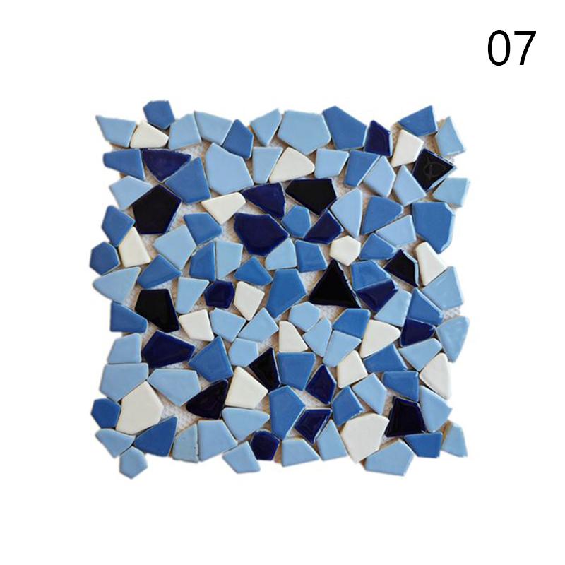 30x30cm Barevné Keramické Štěrkové Mozaikové Dlaždice Horký Pramen Bazén Rybičky Bazénové Fragmenty Toaleta Protiskluzová Dlaždicová Deska Podlaha Stěna Dekorace DIY