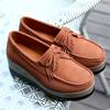 Mote Høst dame plattformsko skinn semsket plysj slip-on sneakers chaussure femme dusk frynser loafers mokasiner damesko 445