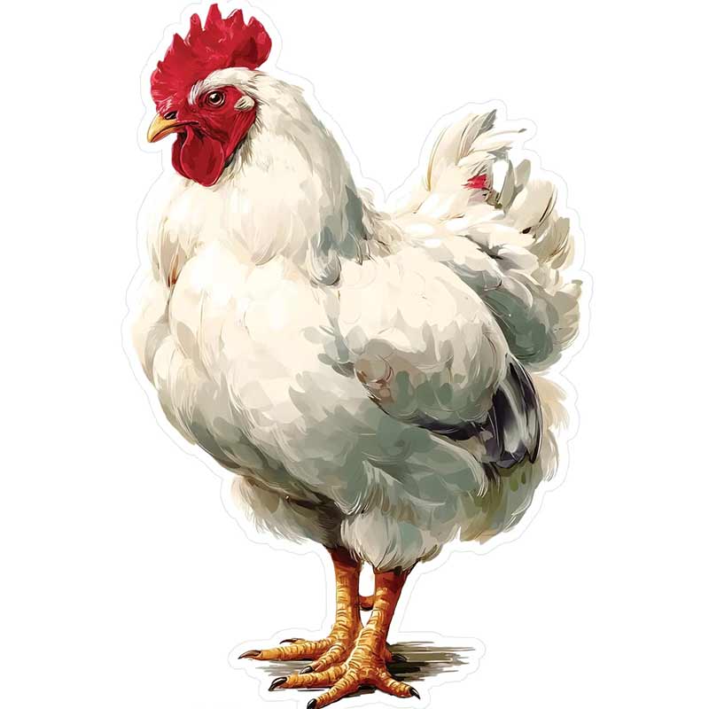 Rooster Vinyl Decal Farmhouse Decor Car Sticker Waterproof Outdoor Car Bumper Window Notebook Computer Decoration Decals SH1219