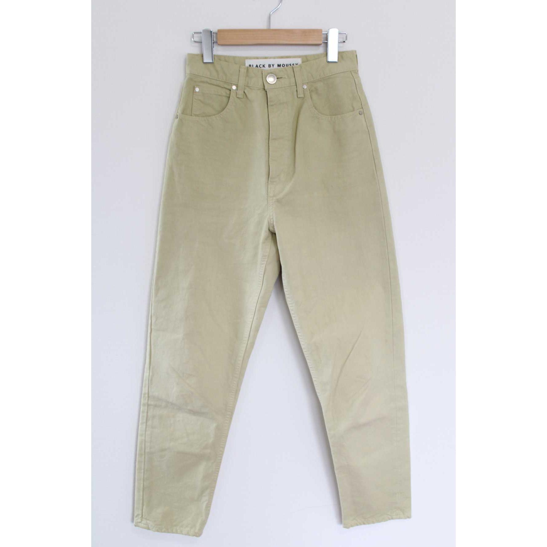 [Price reduction]BLACK BY MOUSSYPuna one wash denim pants/long pants/long pants/full length yellow/yellow ladies 24 [Used] Spring/summer 703052