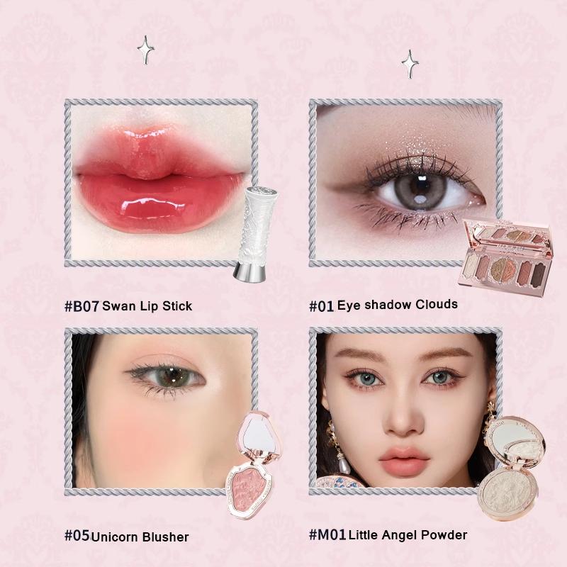 Flower Know Little Angel Collectie Make-up Cadeaubox Oogschaduw Blusher Crème Matte Lippenstift Highlighter Volledige Set Alles-in-één