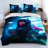 Zero Two DARLING In The FRANXX Anime Comforter Bedding Set,Duvet Cover Bed Set Quilt Cover Pillowcase,Queen Size Bedding Set Kid