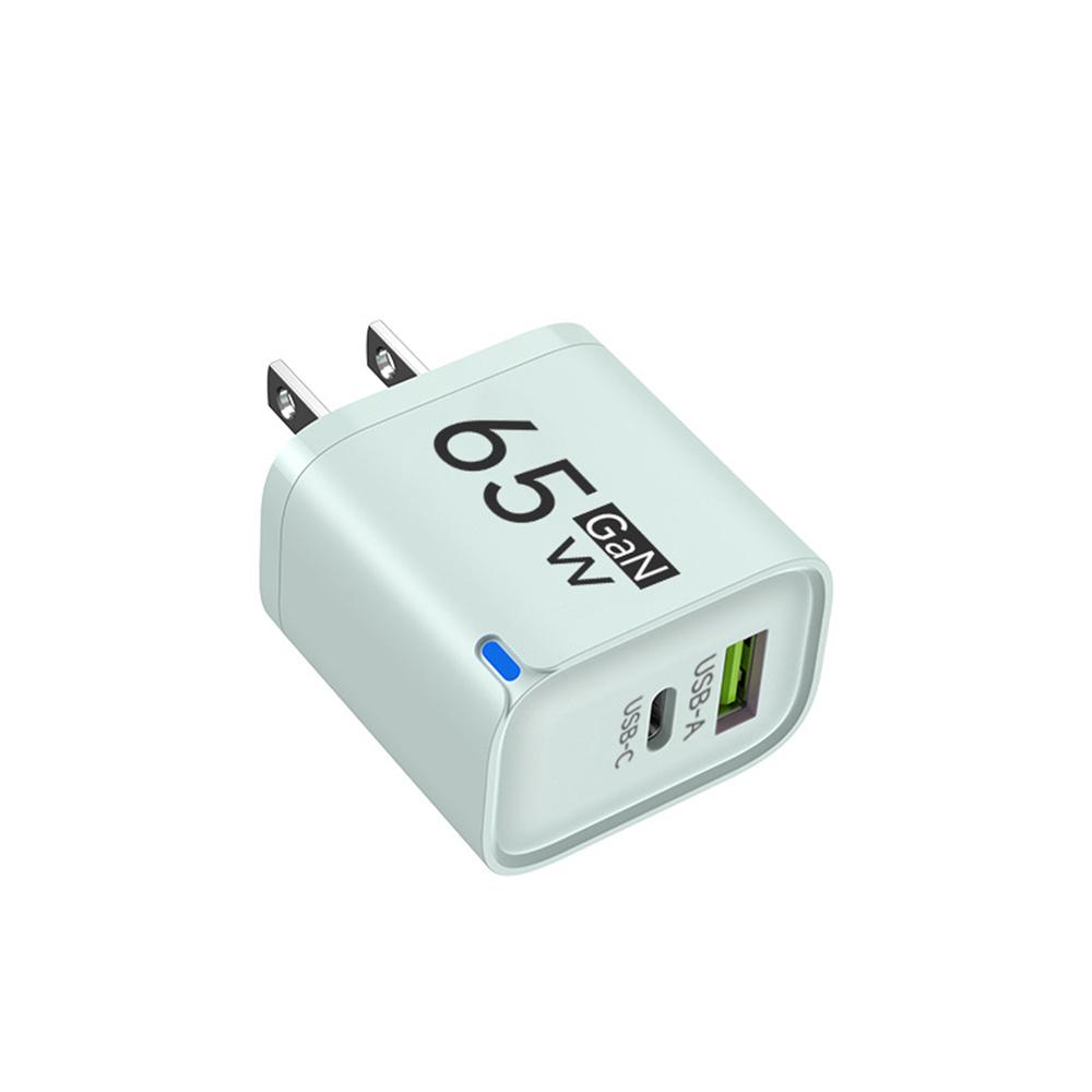 61W GaN USB C Charger 1 Ports Fast Charging Mobile Phone Adapter QC1.1 Wall for iPhone 16 17 Samsung Xiaomi Huawei EU US UK Plug