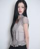 ILLIGO Ribbon Tie Square Neck Blouse Gray