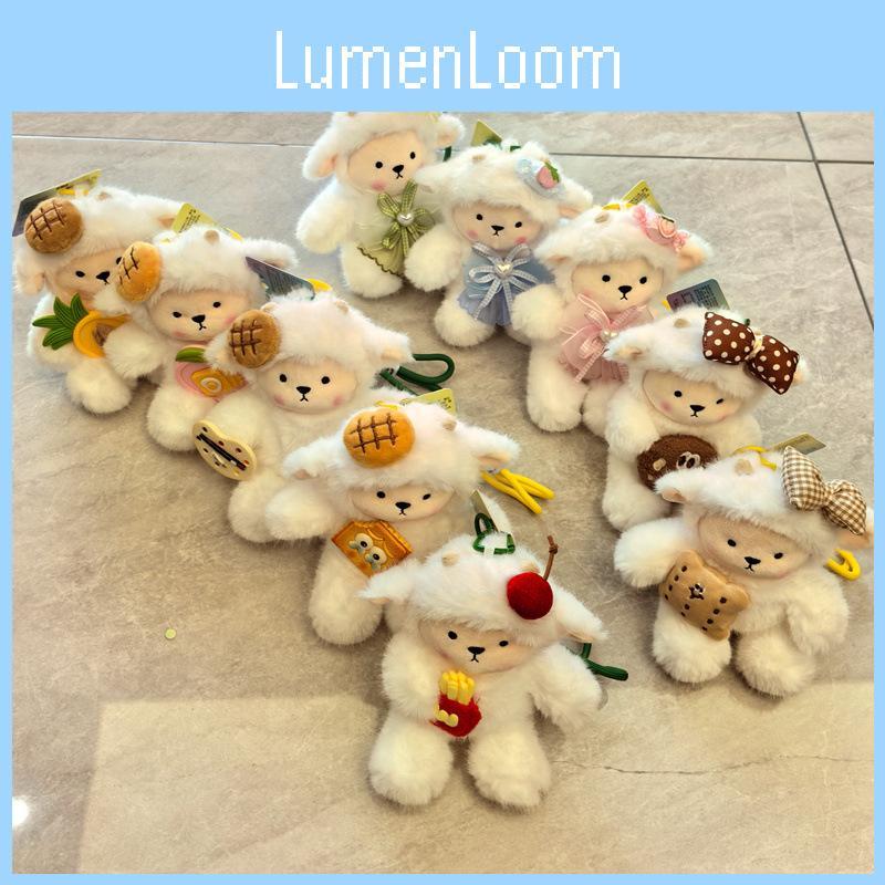 Animal Plush Keyring With Long Plush Material For Teen Girl Backpack Charm