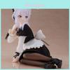 Anime Girl Pvc Figurine With Sitting Pose And Wool Sweater For Collectors And Decor