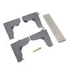 Fridge Stand Adjustable Washing Machine Stand Adjustable Furniture Dolly with 4 Feet 4 Single Wheel Brake Gray