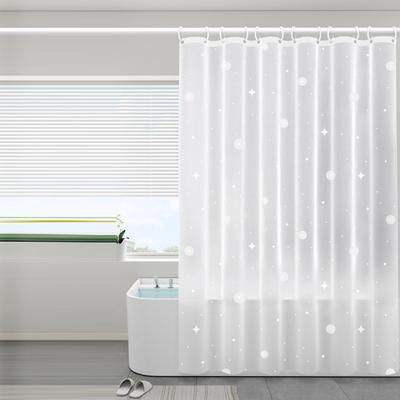 Yousheng Shower Curtain with Hooks Waterproof Tear-Proof Easy To Clean Different Printings Quick Dry Light-penetrating Mold-proof Shower Liner