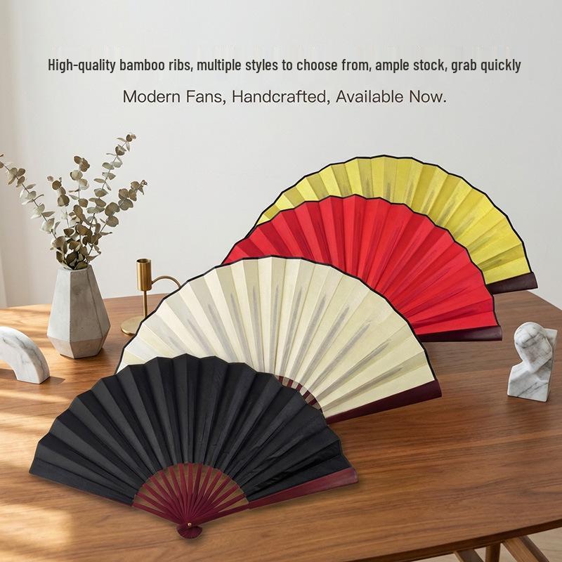 8" & 10" Blank Silk Students' Calligraphy and DIY Folding Fans
