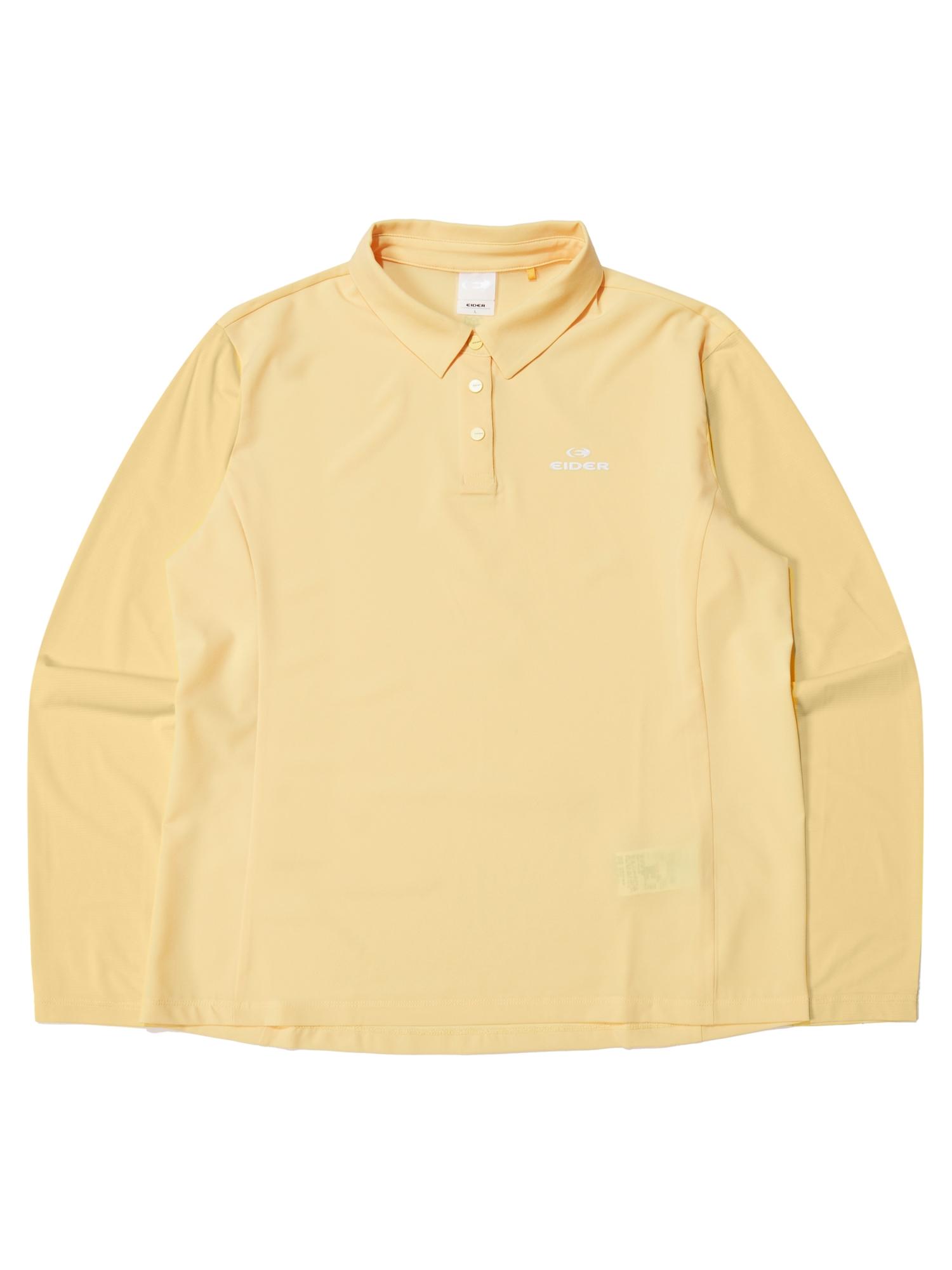 Ice Long Rein Women S Long Sleeve Polo Shirt_Yellow Mustard Yellow Mustard/03(S)