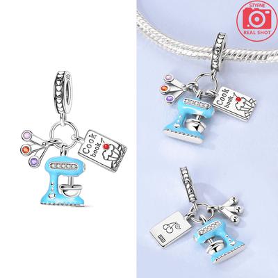 Charms Copper Creative Colorful Baking Recipe Pendants Fit Charms Plata Original Bracelet Charms Women Jewellery Making