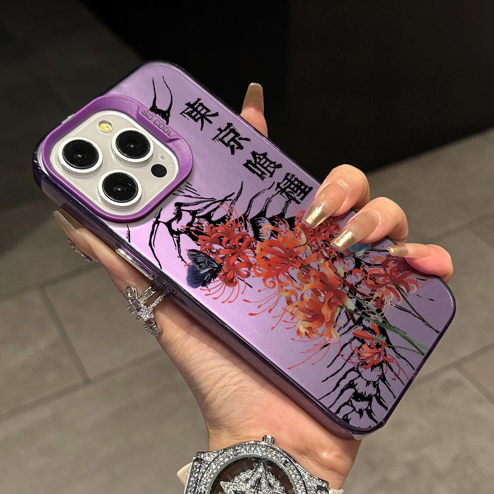 

Hot Tokyos Ghouls Phone Case for iPhone 17 Air 16 16e 15 14 Plus 13 12 11 Pro Max X Xs XR 8 Colorful Silver Hard Cover iPhone 16e